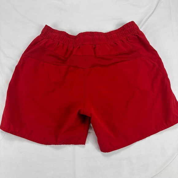 Young‎ LA Men's Red Athletic Gym Running Shorts Zipper Pockets Mesh XL - Picture 6 of 8